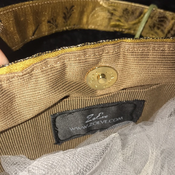 Silk Brocade Handmade Beaded Bag - Picture 5 of 5